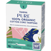 16-Count TAMPAX Pure Tampons Super Absorbency from $9.18 (Reg. $18.72+)...