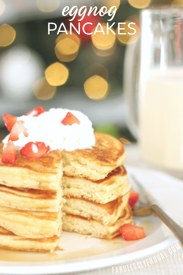 The best eggnog pancakes recipe