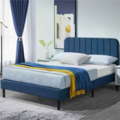 Get a Quality Nights Sleep with this FAB Tufted Low Profile Bed Frame,...
