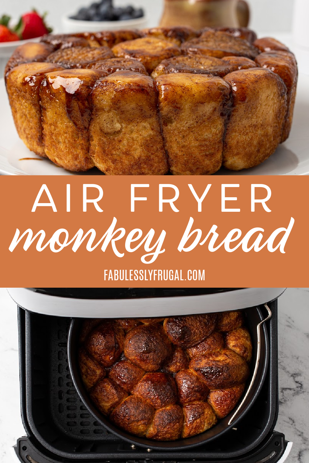 Air Fryer Monkey Bread  3 FreeStyle Points - Weight Watcher's Dessert