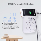 Power and Protect Your Devices with this Must Have Wall Charging Station,...