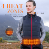  Stay Warm this Winter with this Must Have Women's Heated Puffer Vest,...