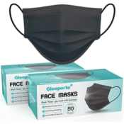 100-Count 3-Ply Disposable Face Masks, Black $7.99 (Reg. $25) | $0.08/mask