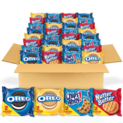 112-Count OREO Original, OREO Golden, CHIPS AHOY! & Nutter Butter Cookie...