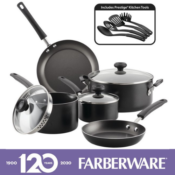 Farberware 12-Piece Nonstick Pots and Pans Cookware Set $44.97 Shipped...