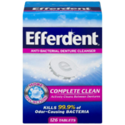 126-Count Efferdent Denture Cleanser Tablets Complete Clean as low as $4.83...