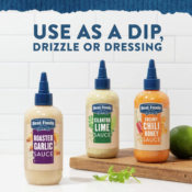 3-Pack Best Foods Drizzle Sauce for A Refreshing Condiment Dip, Drizzle...