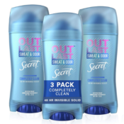 3-Pack Secret Outlast Invisible Solid Antiperspirant Deodorant Completely...