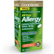 365-Count GoodSense All Day Allergy Cetirizine Hydrochloride Tablets as...
