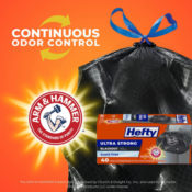 40 Count 13-Gallon Hefty Ultra Strong Blackout Trash Bags as low as $4.61...