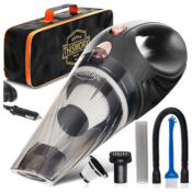 Today Only! Car Vacuum Cleaner w/ 3 Attachments 16 Ft Cord & Bag $19.99...