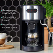 Coffee Maker with Milk Frother Wand $99.99 Shipped Free (Reg. $199.99)