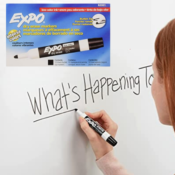EXPO 12 Pack Low-Odor Bullet Black Dry Erase Markers as low as $4.79 Shipped...