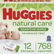 Huggies 768-Count Unscented Baby Wipes as low as $16.65 Shipped Free (Reg....