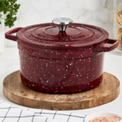 Martha Stewart Collection Enameled Cast-Iron Dutch Oven from $49.93 Shipped...