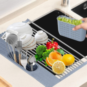 Roll Up Dish Drying Rack Over The Sink $9.98 After Code (Reg. $19.96)