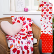 Valentine’s Day Throw Blankets $10 | 6 Designs