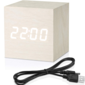Wood LED Light Digital Alarm Clock $13.98 (Reg. $15) - FAB Ratings!