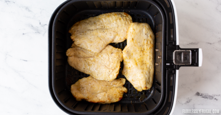 6 Ingredient Honey Mustard Chicken Breasts in the Air Fryer Recipe ...