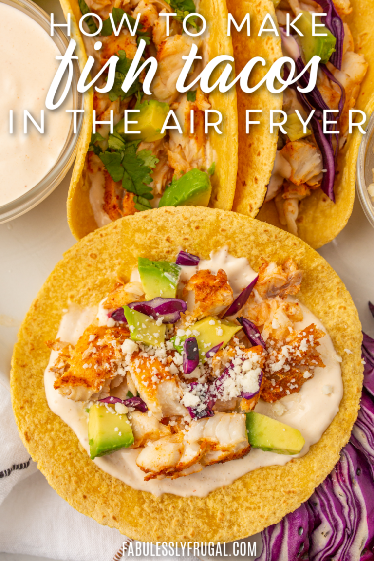 Air Fryer Fish Tacos Recipe Fabulessly Frugal