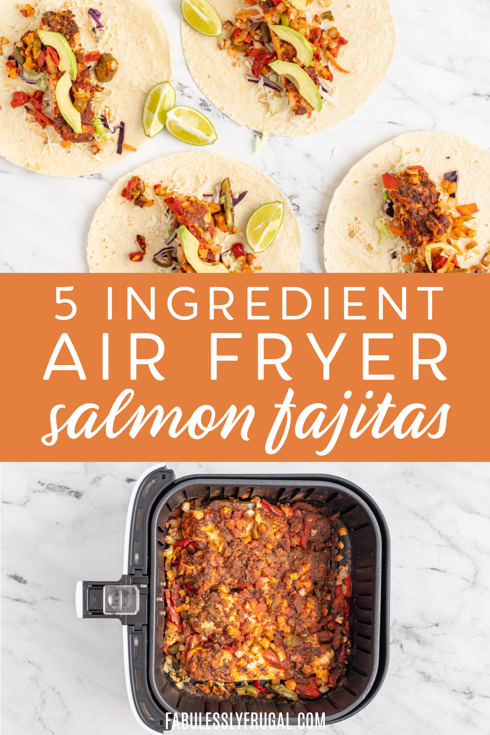 quick air fryer salmon tacos