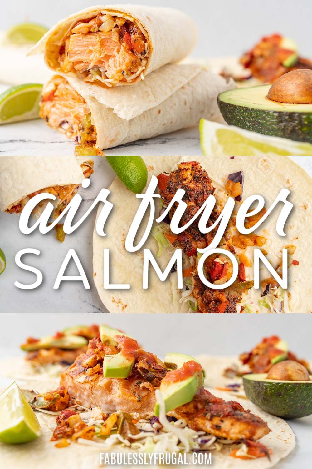 fast salmon fajitas