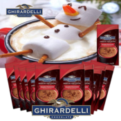 10 Pack Ghirardelli Double Chocolate Hot Cocoa Mix, 0.85-Ounce Packets...