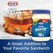 12-Count Kraft Real Mayo Creamy & Smooth Mayonnaise 15 fl oz Jars as...