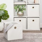 4 Pack Mainstays Collapsible Fabric Storage Cubes from $9.73 (Reg. $18)...