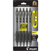 5-Pack Pilot G2 Premium Refillable & Retractable Rolling Ball Gel Pens...