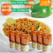 6-Pack Gourmet Goodness Non-GMO Soy Vegetable Protein Crumbles $22 (Reg....