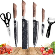 6-Piece Stainless Steel Kitchen Knife Set $22.50 After Code (Reg. $44.99)...