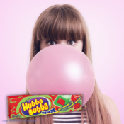 90-Count HUBBA BUBBA Max Strawberry Watermelon Flavored Chewing Gum $14...