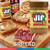 Jif Natural Creamy Peanut Butter and Honey, 16 oz. as low as $1.60 Shipped...