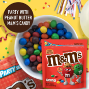 M&M'S Peanut Butter Chocolate Candy Party Size 34-Ounce Bag $10.98...