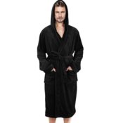 Men's Hooded Plush Long Bathrobes from $19.54 (Reg. $24.64+) - FAB Ratings!...
