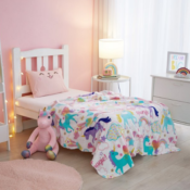 Plush Toy & Throw Blanket Set $9.97 (Reg. $24.88) | Dinosaur, Shark, Unicorn,...