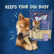 9-Count Purina Busy Real Beefhide Dog Chews as low as $4.36 Shipped Free...