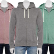 Sonoma Men’s Fleece Zip Hoodie $12.80 After Code (Reg. $40) | 5 Colors...