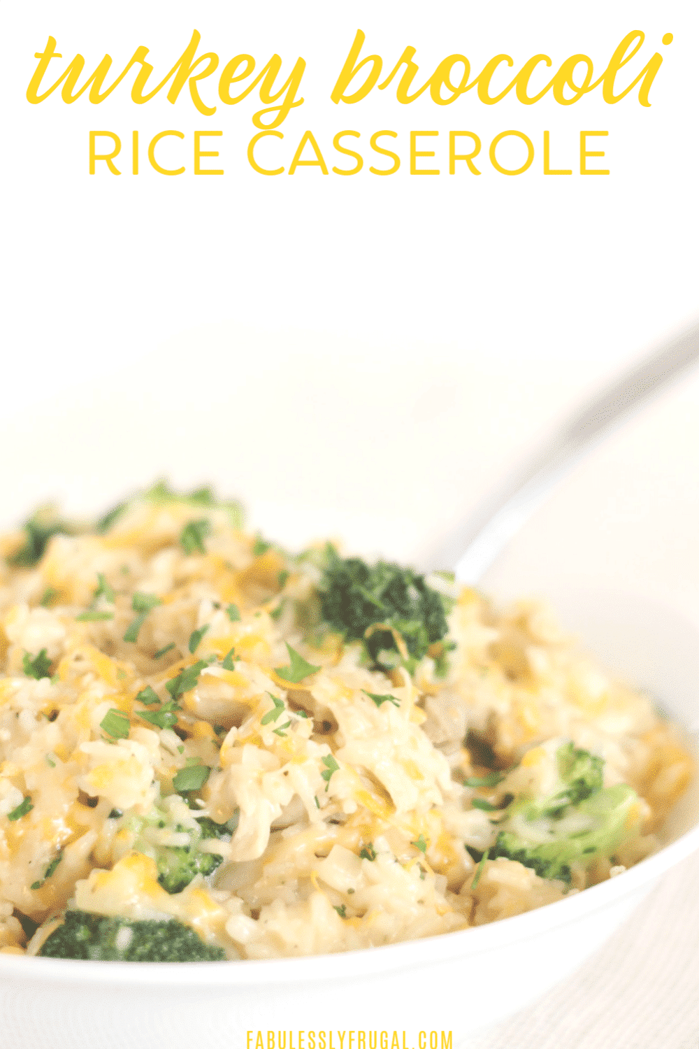 Cheesy chicken or turkey broccoli rice casserole
