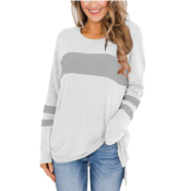 Women’s Long Sleeve Pullover Round Neck Tops from $9.92 (Reg. $21.98)...