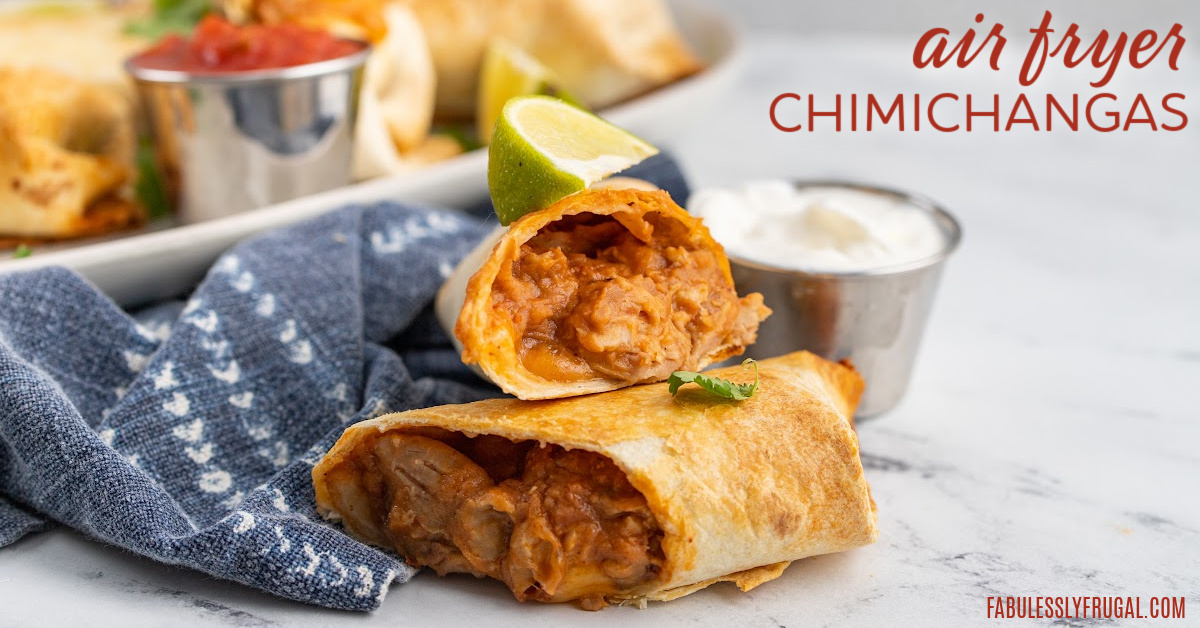 Air Fryer Beef Chimichangas