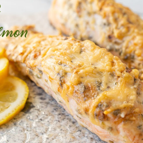 air fryer parmesan crusted salmon
