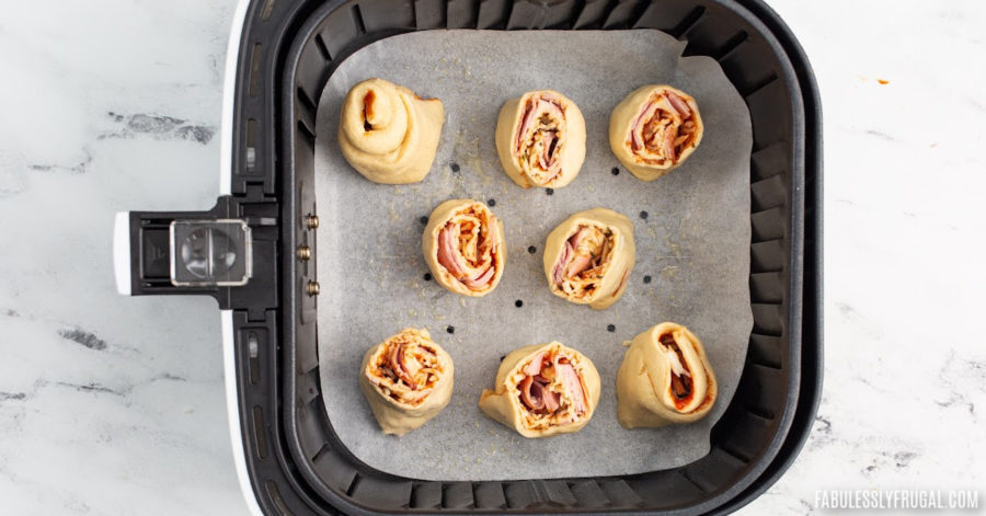 Air Fryer Pizza Rolls and Pizza Snails Recipe - Fabulessly Frugal