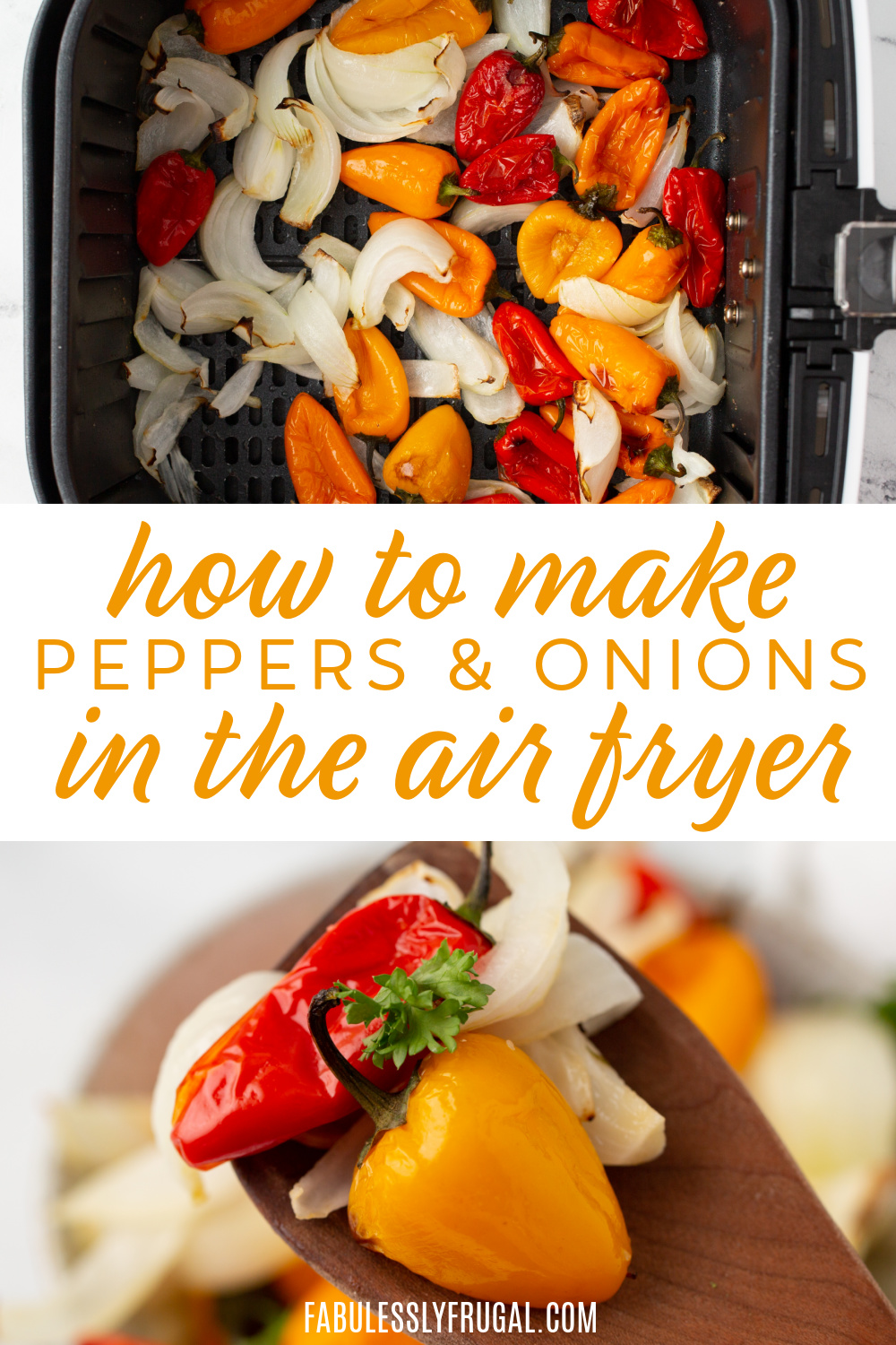 how to make peppers and onions in the air fryer