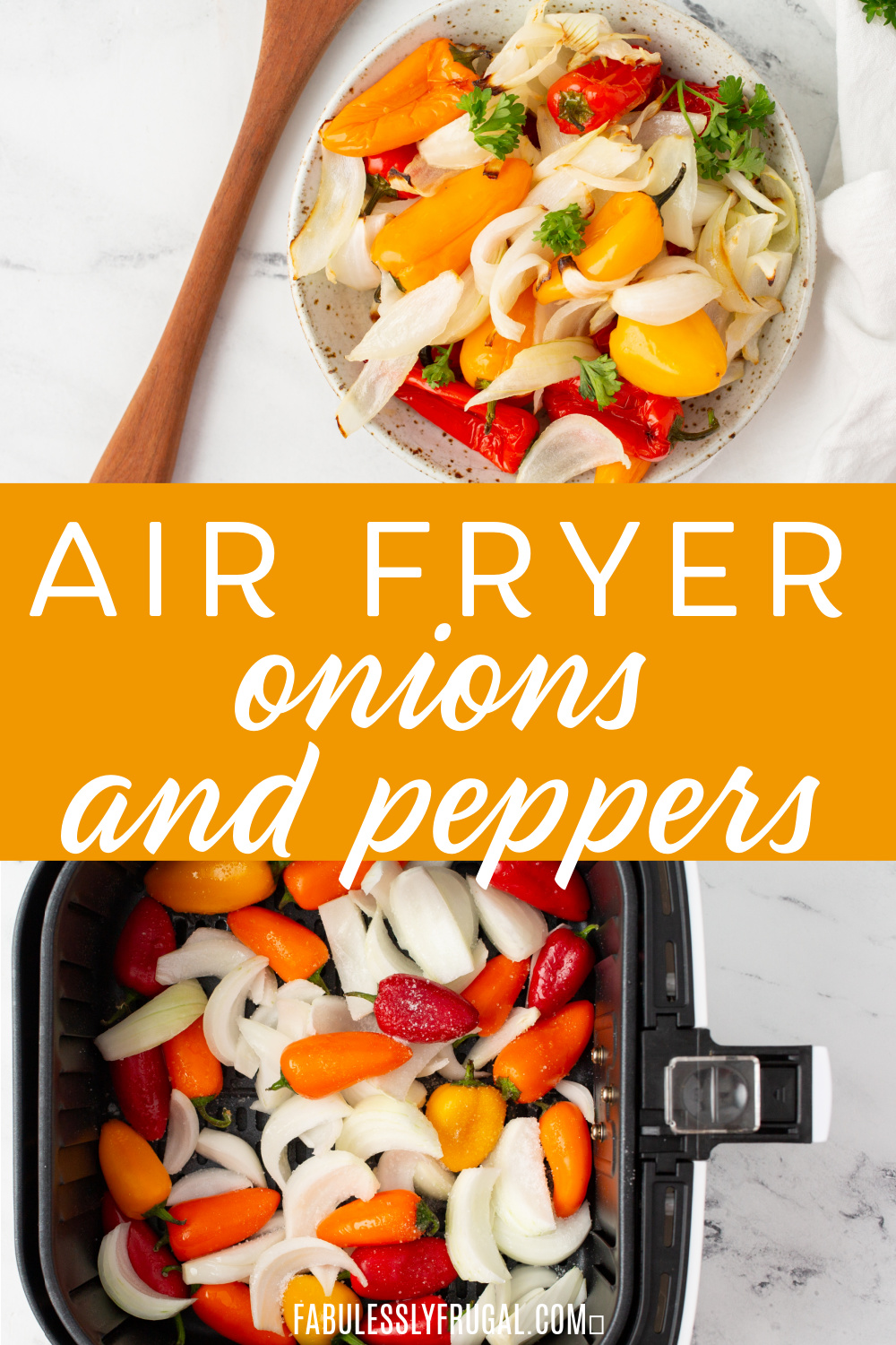 how to make onions and bell peppers in the air fryer