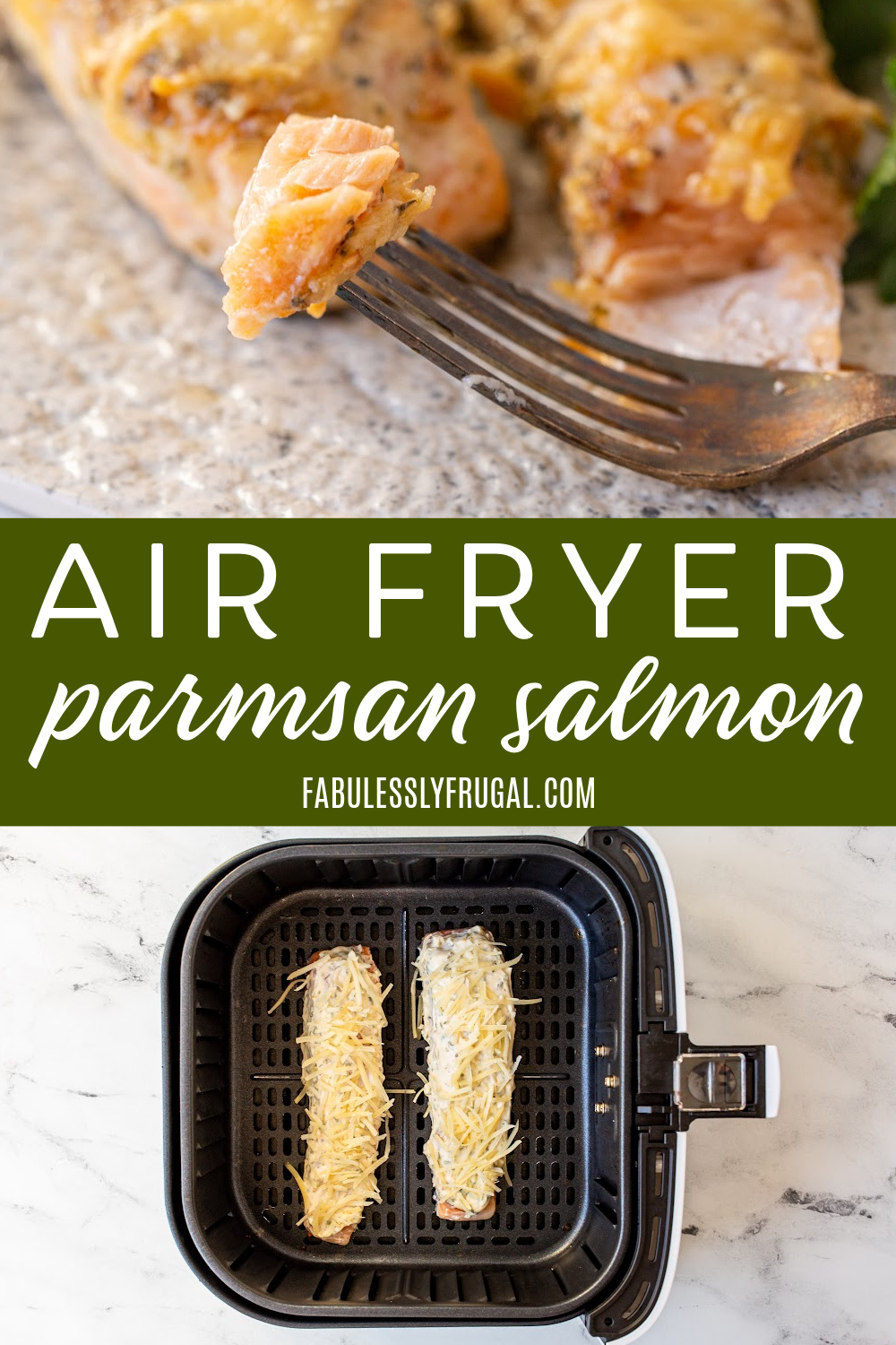 air fryer parmesan salmon