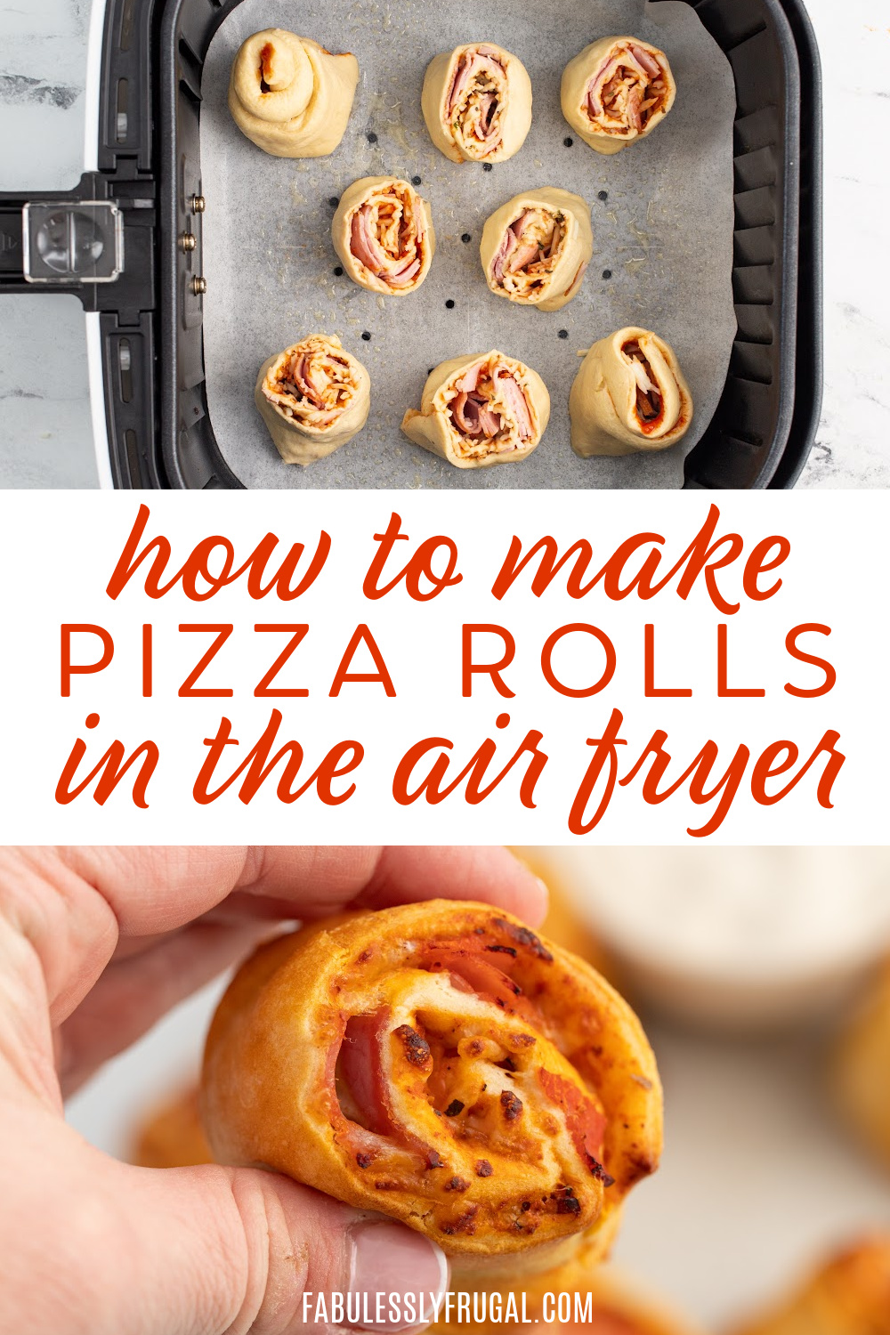 how to make pizza rolls in the air fryer