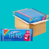 12-Pack OREO Thins Family Size Extra Stuf Chocolate Sandwich Cookies as...