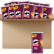 12 Pack Pringles Potato Crisps Chips, BBQ Flavored 2.5 oz Can as low as...